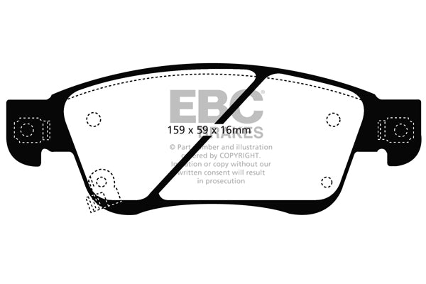 EBC Brakes Yellowstuff 4000 Series Street – DP41807R