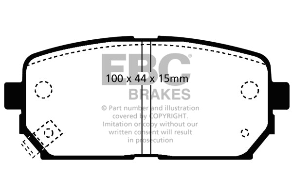 EBC Brakes Ultimax OE Replacement Brake Pad Set – DP1810