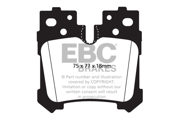 EBC Brakes Ultimax OE Replacement Brake Pad Set – DP1812