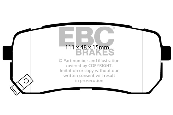 EBC Brakes Ultimax OE Replacement Brake Pad Set – DP1814
