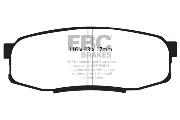 EBC Brakes Bundle – Rear 345mm GD Discs with Bluestuff Pads – PD14KR357
