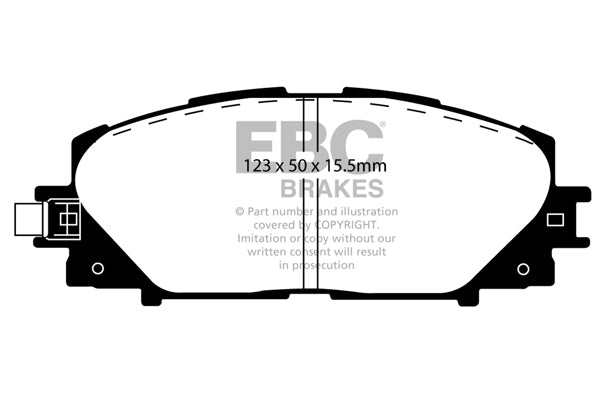 EBC Brakes Ultimax OE Replacement Brake Pad Set – DP1817/2