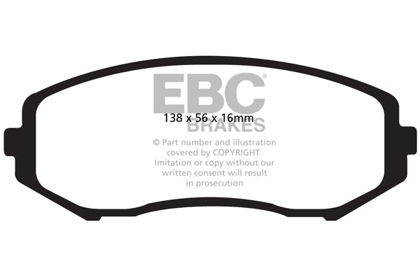 EBC Brakes Yellowstuff 4000 Series Street – DP41816R