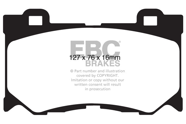EBC Brakes Bundle – Front 355mm GD Discs with Bluestuff Pads – PD14KF718