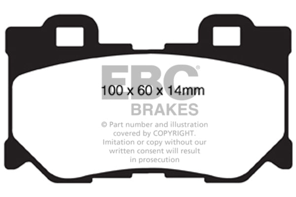 EBC Brakes Bundle – Rear 350mm GD Discs with Bluestuff Pads – PD14KR358