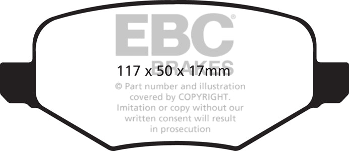 EBC Brakes Yellowstuff 4000 Series Street – DP41826R