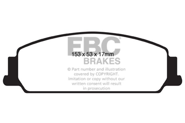 EBC Brakes Yellowstuff 4000 Series Street – DP41830R