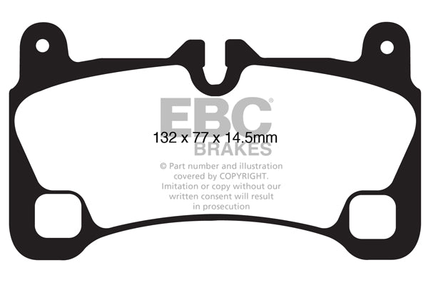 EBC Brakes Bundle – Rear 358mm GD Discs with Bluestuff Pads – PD14KR363