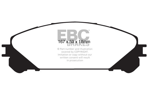 EBC Brakes Yellowstuff 4000 Series Street – DP41836R