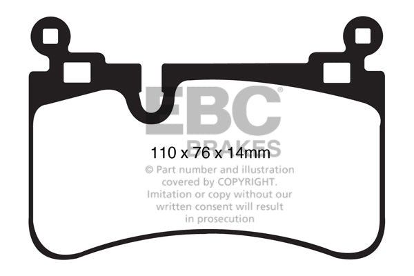EBC Brakes Yellowstuff 4000 Series Street – DP41836R