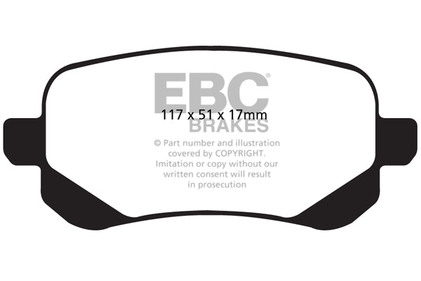 EBC Brakes Yellowstuff 4000 Series Street – DP41840R