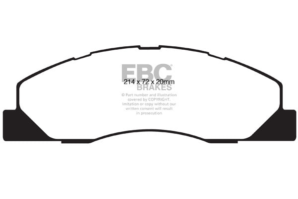 EBC Brakes Yellowstuff 4000 Series Street – DP41843R