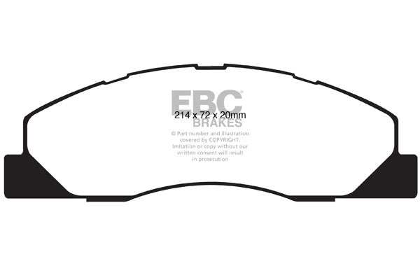 EBC Brakes Bundle Front 360mm USR Discs with Greenstuff 6000 Pads PD06KF214 - Performance HQ - United Kingdom