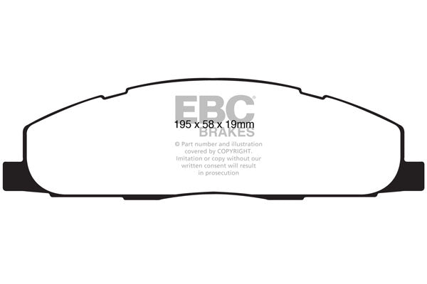 EBC Brakes Yellowstuff 4000 Series Street – DP41848R