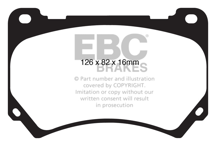 EBC Brakes Yellowstuff 4000 Series Street – DP41848R