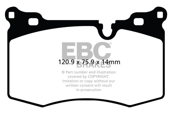 EBC Brakes Bundle – Front 316mm GD Discs with Bluestuff Pads – PD14KF734