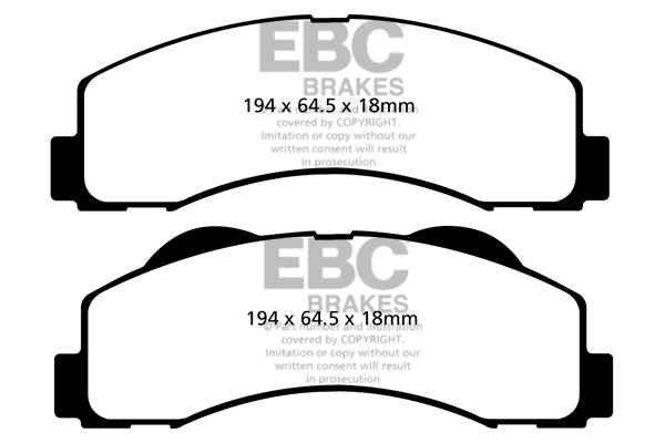 EBC Brakes Yellowstuff 4000 Series Street – DP41855R