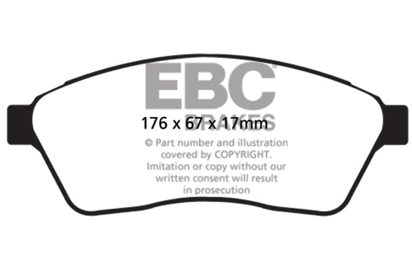 EBC Brakes Yellowstuff 4000 Series Street – DP41859R