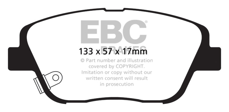 EBC Brakes Ultimax OE Replacement Brake Pad Set – DP1864