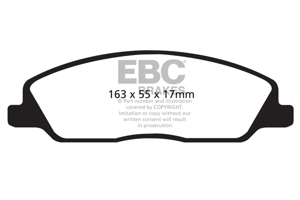 EBC Brakes Bundle – Front 316mm BSD Discs with Yellowstuff Pads – PD18KF115