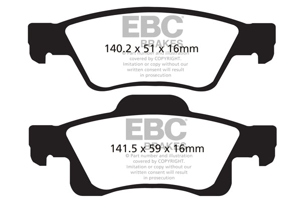 EBC Brakes Yellowstuff 4000 Series Street – DP41872R