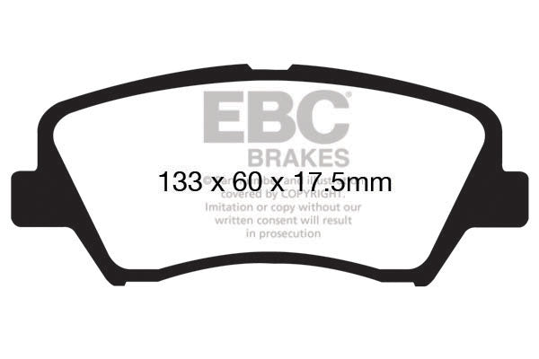 EBC Brakes Yellowstuff 4000 Series Street – DP41873R