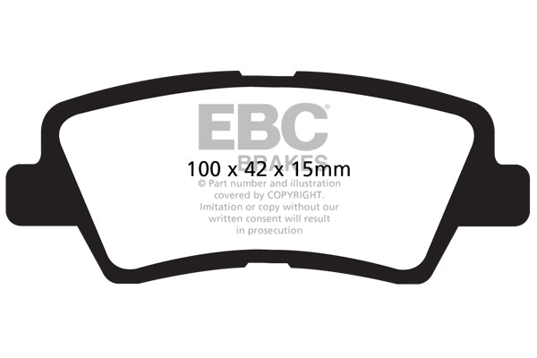 EBC Brakes Ultimax OE Replacement Brake Pad Set – DP1875