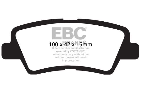 EBC Brakes Greenstuff 2000 Series Sport Brake Pad Set DP21875 - Performance HQ - United Kingdom
