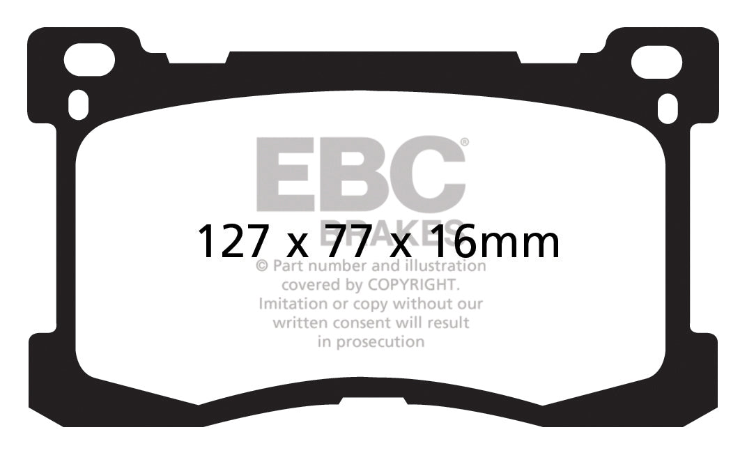 EBC Brakes Yellowstuff 4000 Series Street – DP41882R