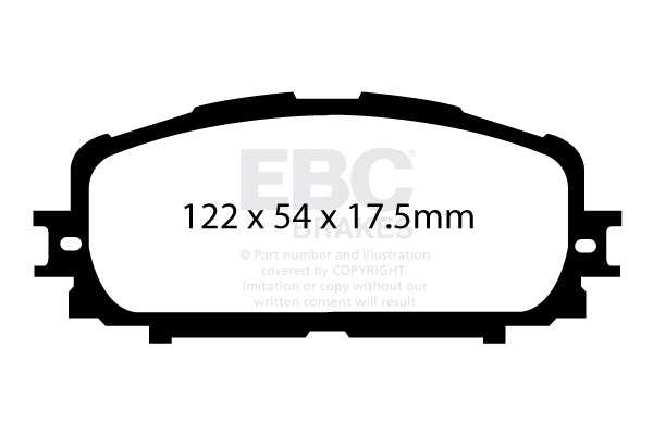 EBC Brakes Ultimax OE Replacement Brake Pad Set DP1897 - Performance HQ - United Kingdom