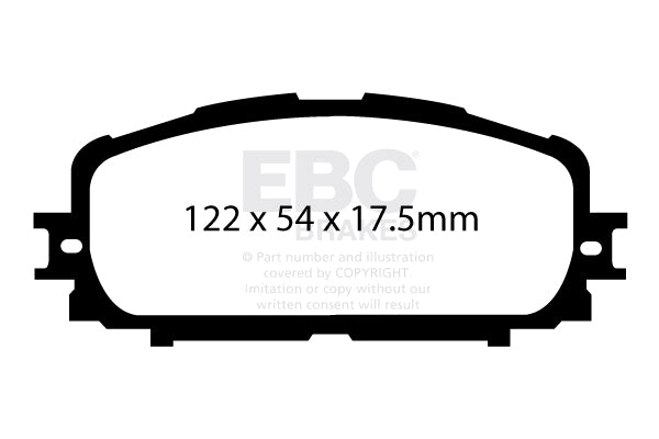 EBC Brakes Ultimax OE Replacement Brake Pad Set – DP1897