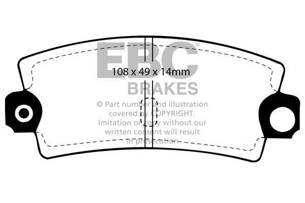 EBC Brakes Bundle Rear 238mm GD Discs with Yellowstuff Pads PD13KR359 - Performance HQ - United Kingdom