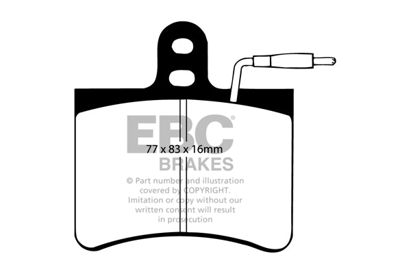 EBC Brakes Ultimax OE Replacement Brake Pad Set – DP190
