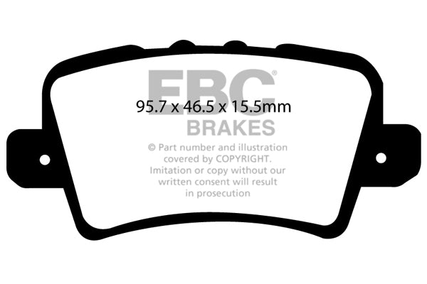 EBC Brakes Bundle – Rear 260mm BSD Discs with Bluestuff Pads – PD19KR377