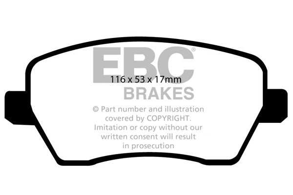 EBC Brakes Ultimax OE Replacement Brake Pad Set DP1903 - Performance HQ - United Kingdom