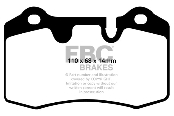 EBC Brakes Yellowstuff 4000 Series Street – DP41909R