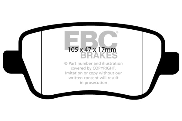 EBC Brakes Ultimax OE Replacement Brake Pad Set – DP1910