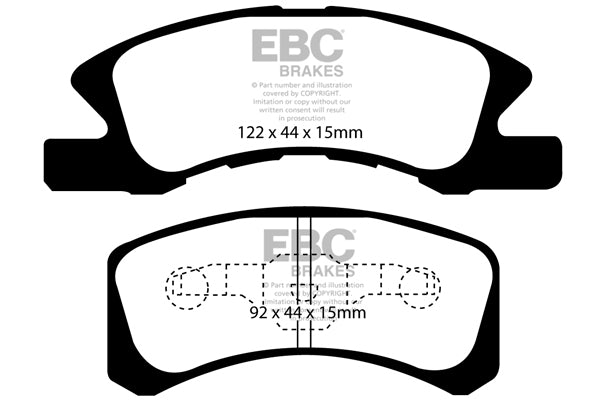 EBC Brakes Ultimax OE Replacement Brake Pad Set – DP1915