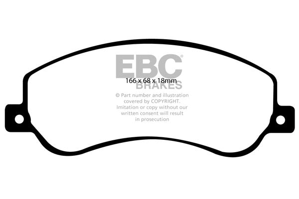 EBC Brakes Yellowstuff 4000 Series Street – DP41917R