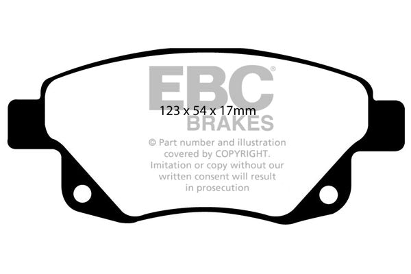 EBC Brakes Ultimax OE Replacement Brake Pad Set – DP1918