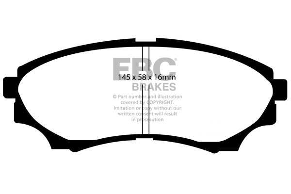 EBC Brakes Ultimax OE Replacement Brake Pad Set DP1921 - Performance HQ - United Kingdom