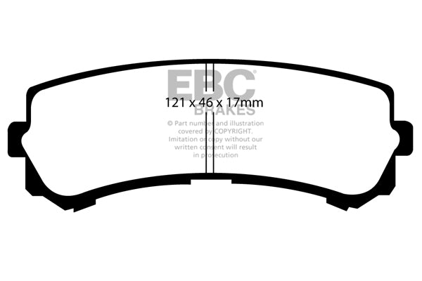 EBC Brakes Ultimax OE Replacement Brake Pad Set – DP1923