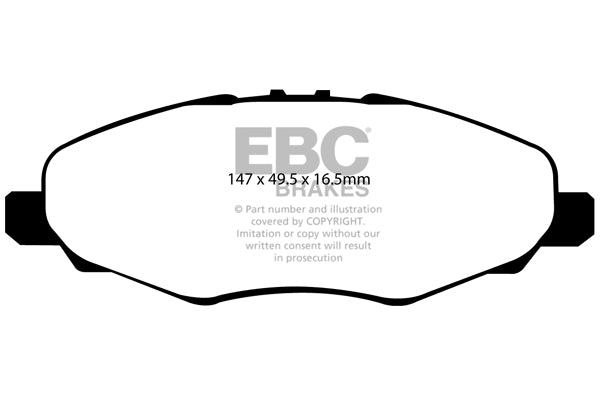 EBC Brakes Ultimax OE Replacement Brake Pad Set – DP1924