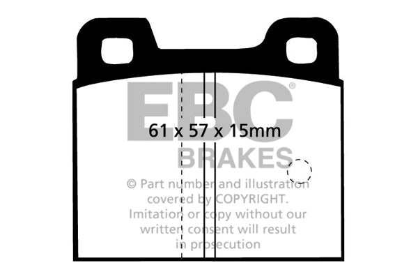 EBC Brakes Ultimax OE Replacement Brake Pad Set – DP193
