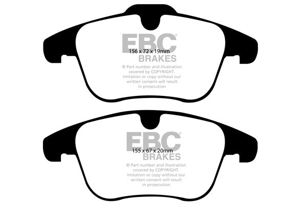 EBC Brakes Bundle – Front 300mm BSD Discs with Yellowstuff Pads – PD18KF046