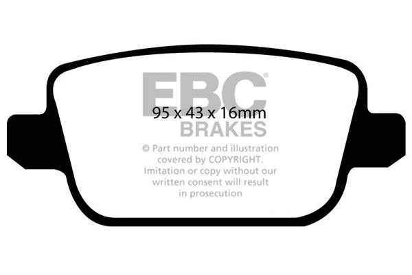 EBC Brakes Greenstuff 2000 Series Sport Brake Pad Set – DP21933