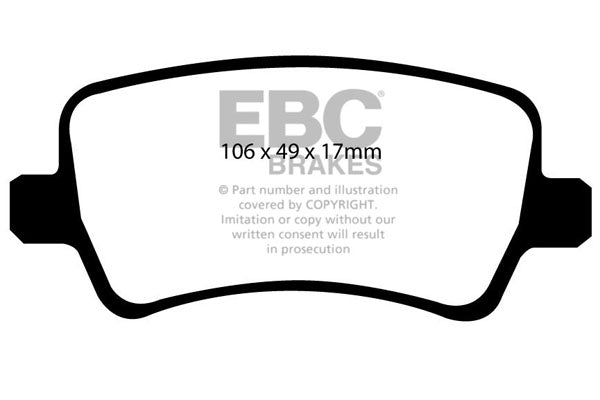 EBC Brakes Bundle – Rear 302mm BSD Discs with Yellowstuff Pads – PD18KR035