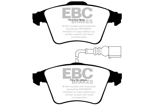 EBC Brakes Yellowstuff 4000 Series Street – DP41935R
