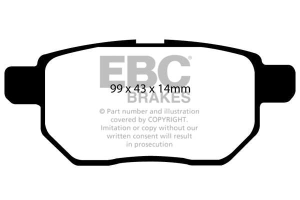EBC Brakes Ultimax OE Replacement Brake Pad Set DP1947 - Performance HQ - United Kingdom