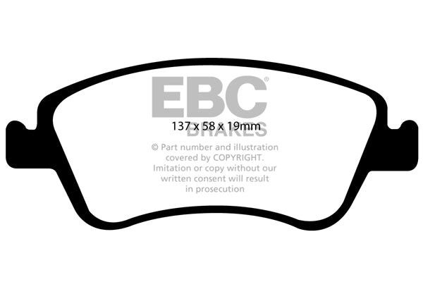 EBC Brakes Ultimax OE Replacement Brake Pad Set – DP1948
